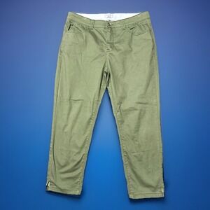 Curve Appeal 14/32 Denim Olive Green Womens Stretch Pants